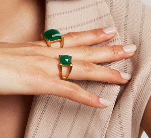 Dean Davidson Design - Plaza Ring With Gemstone in Green Onyx