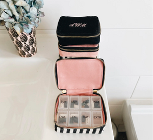 
            
                Load image into Gallery viewer, Bag-all - Pill Organizing Case with Weekly Insert in Pink/Blush
            
        