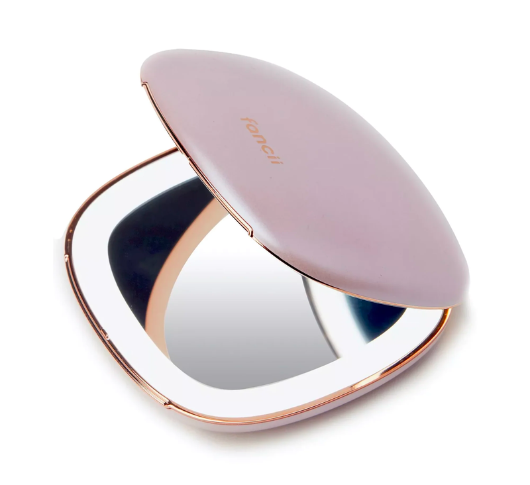 Fancii - Mila Compact LED Mirror in Pink