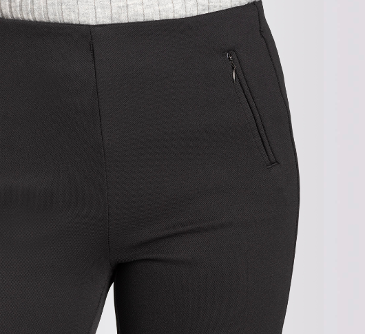 MAC - Boot Zip Stretch Pant in Black
