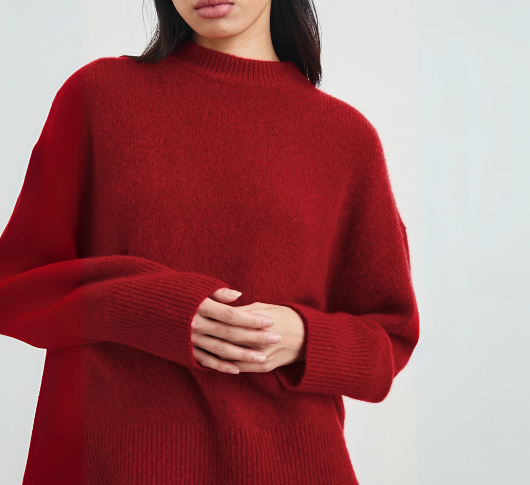 Rails - Miranda Relaxed Crew Sweater in Merlot