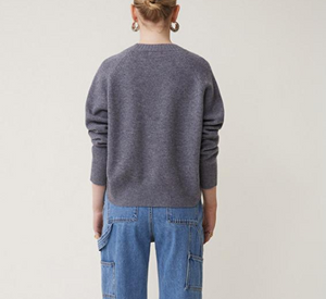 Suncoo - Paulvar Wool Crewneck Sweater in Grey