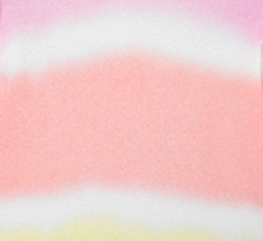 Kinross Cashmere - Painted Stripe Crewneck in Rosa/Multi