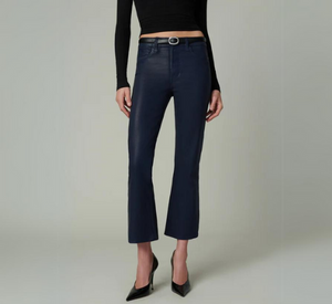 Joe's Jeans - Callie Coated Crop Bootcut Pants in Navy