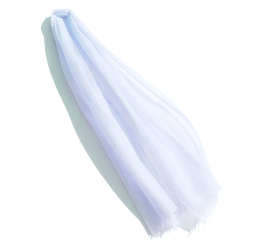 
            
                Load image into Gallery viewer, Meg Cohen - Cashmere Whisper Scarf in Pale Blue
            
        