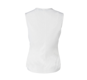 Iris Setlakwe - Sleeveless Shirred Side Top in Ivory