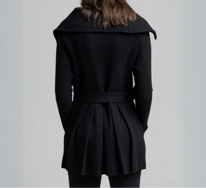 NFP - Boiled Wool Flared Jacket in Black