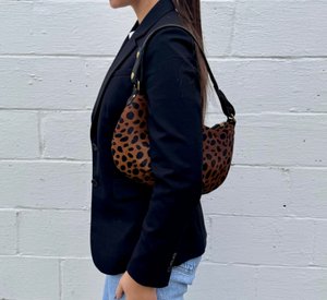 M.Andonia - Baby Beth Shoulder Bag in Cheetah Calf Hair