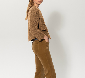 Luisa Cerano - Boucle Wool Jacket in Miso