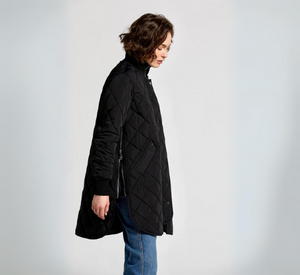 Adroit Atelier - Libby Quilted Full Zip Coat in Black