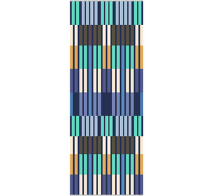 Echo - Color Block Stripe Happy Wrap in Blue