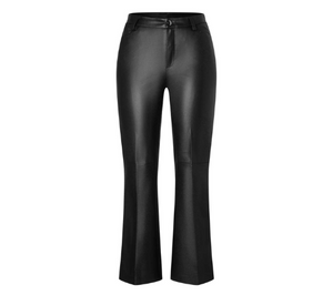 MAC - Aida Kick Veagan Leather Pant in Black