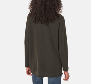 Repeat - Long Cashmere Sweater in Khaki