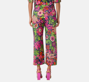 Trina Turk - Estella Floral Pattern Cropped Pant in Multicolor