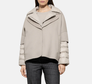 Luisa Cerano - Oversized Wool Topper in Oyster