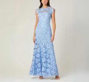 Shoshanna - Raven Dress in Vista Blue