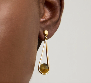 Dean Davidson - Mini Ipanema Earrings in Tigers Eye
