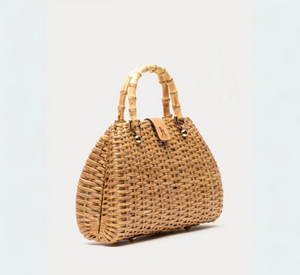 Frances Valentine - Rooster Basket Toast Handbag in Natural