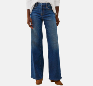 Frank & Eileen - Long Gaucho Jeans in 1999 Blue Wash