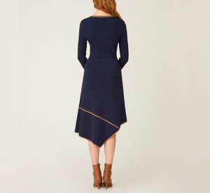 
            
                Load image into Gallery viewer, Shoshanna - Piper Dress in Navy/Camel
            
        
