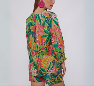 Vilagallo - Ebba Tropical Print Shirt