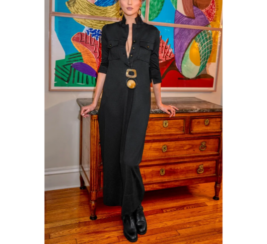 Gretchen Scott - Alli Maxi Dress in Black Uptown Girl