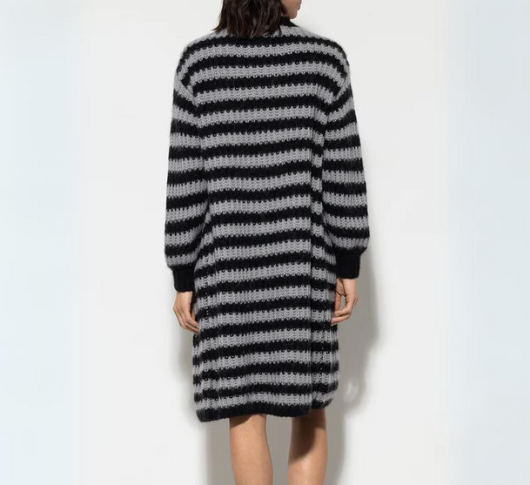 Luisa Cerano - Striped Long Wool Alpaca Sweater