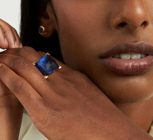 Dean Davidson Design - Plaza Ring With Gemstone in Midnight Blue