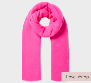 White + Warren - Cashmere Travel Wrap in Pink Glow