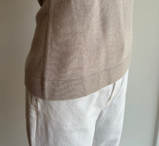 Kinross Cashmere - Scoop Neck Tank in Dune