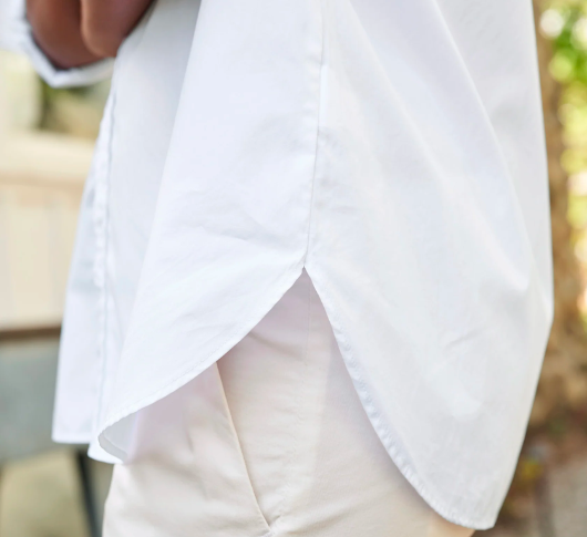 Frank & Eileen - Joedy Superluxe Boyfriend Button-Up in White