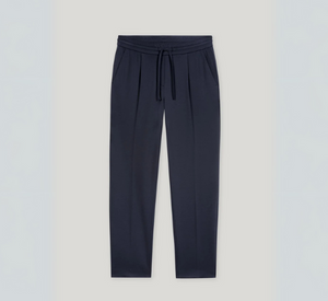 LUISA CERANO - Cropped Pant with Drawstring Waist in Jean Blue