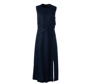 Iris Setlakwe - Crossover Waist Dress in Navy