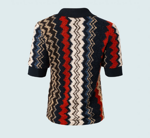 
            
                Load image into Gallery viewer, Iris Setlakwe - Polo Shirt with Knit Combo
            
        