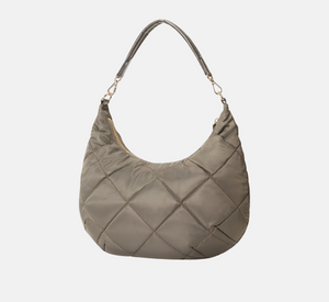 MZ Wallace - Madison Large Diamond Quilted Shoulder Bag in Magnet