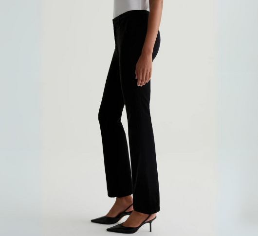 AG JEANS - Velvet Tailored Farrah Boot Pants in Black and White