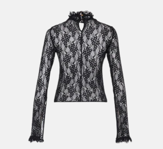 THEO - Artemis Long Sleeve Lace Mock Neck Top in Black – Sophia Lustig THEO - Artemis Long Sleeve Lace Mock Neck Top in Black – Sophia Lustig
