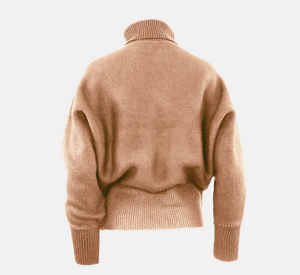 Theo - Pallas Dolman Oversized Turtle Neck in Nutshell