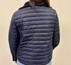 Cortland Park - Yellowstone Puffer with Cashmere Collar in Navy