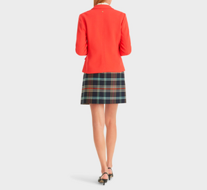 Marc Cain - Graphic Booster Tailoring-Fit Blazer in Bright Tomato