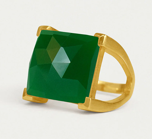 Dean Davidson Design - Plaza Ring With Gemstone in Green Onyx