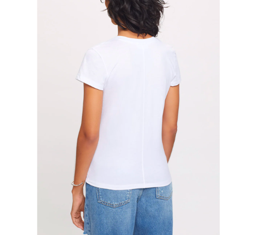 Goldie Tees - Organic V-Neck in White