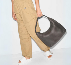 MZ Wallace - Long Woven Shoulder Bag in Magnet