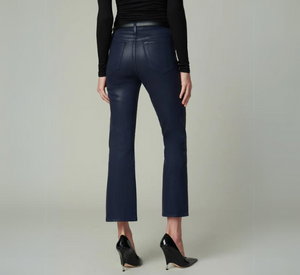 Joe's Jeans - Callie Coated Crop Bootcut Pants in Navy