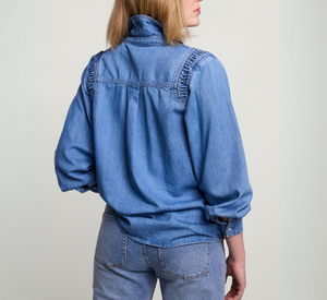 Summum - Denim Blouse with Buttons