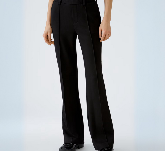 OUI - Jersey Boot Trousers in Black