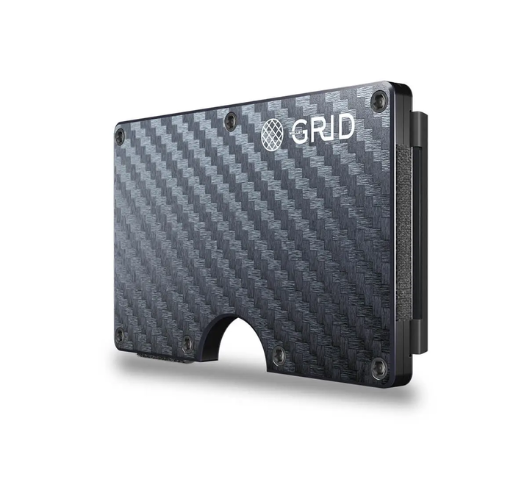 GRID WALLET - Grid Metal Wallet in Carbon Fiber