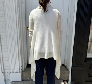 CORTLAND PARK - Cashmere Long Sleeve Wrap in Snow