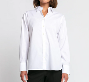Hinson Wu - Reese Long Sleeve Button-Up Bouse in White