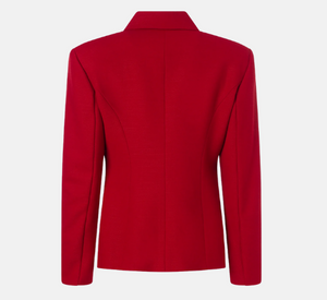 Iris - Double Breast Jacket in Red